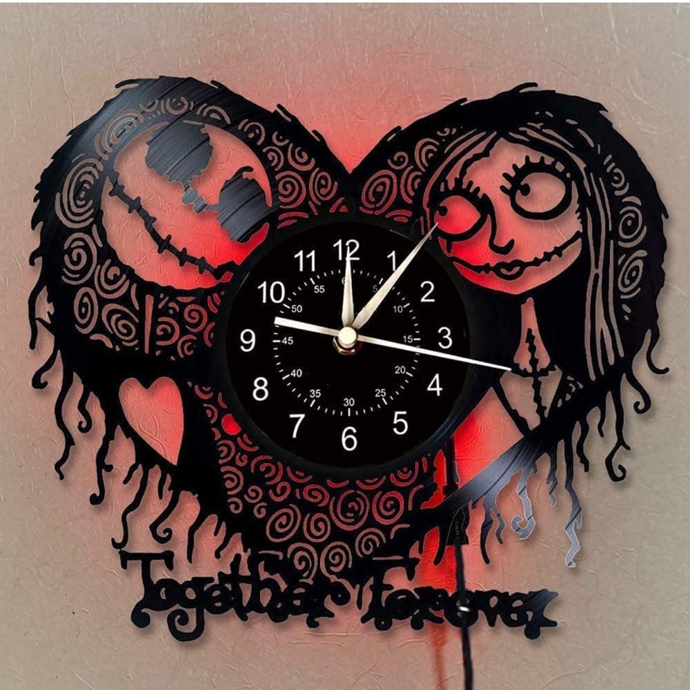Nightmare before Christmas clock w battery and light changing